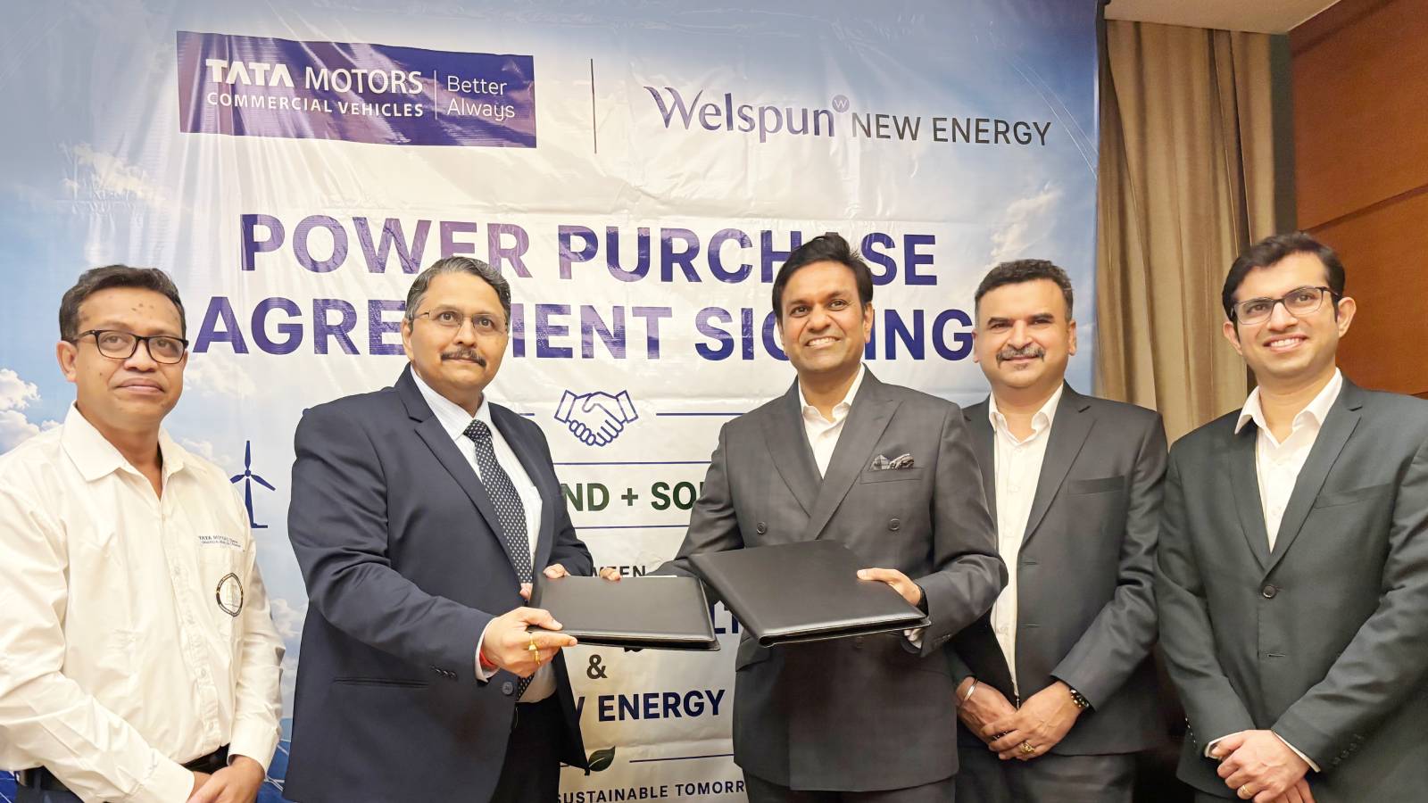 Tata Motors, Welspun Sign PPA For 86 MW Wind-Solar Hybrid In India